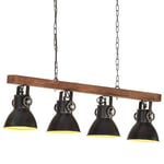 vidaXL industriel loftlampe E27 mangotræ sort