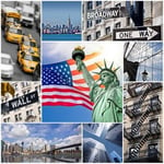 Stickers boite aux lettres New York 30x30cm