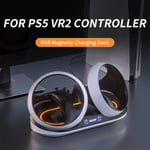 Pour PS5 VR2-Chargeur de manette de jeu avec lumière LED, PSVInter, poignée portable, double station'accueil,