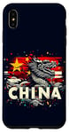 iPhone XS Max Double Exposure China Flag Chinese Dragon Celebration Wave Case