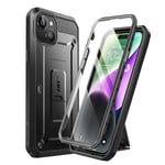 Black Supcase Unicorn Beetle Pro case Shockproof & kickstand for iPhone 15