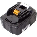 Vhbw - Batterie compatible avec Makita DC18RA, DCL182, DCF300Z, DCL181, DCL181FZ, DCJ200Z2XL, DCJ200ZXL outil électrique (1500 mAh, Li-ion, 18 v)
