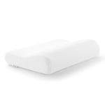 TEMPUR Oreiller ergonomique pour dormir sur le côté et sur le dos, Mousse viscoélastique à mémoire de forme, Blanc, M (50 x 31 x 10/7 cm)