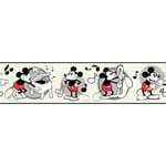 Roommates - Frise adhésive Disney Mickey Mouse vintage Piano, saxo et violon - 12,7 cm x 4.57 m