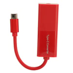 DC-USB C-sovitin 65W PD DC-USB C-muunnin DC-virtalähde 5,5X2,1mm naaras-USB C-urossovitin punainen