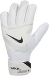 NIKE Unisex Kids Goalkeeper Gloves Nk Gk Match Jr - Ho23, White/Pure Platinum/Black, FJ4864-100, 4