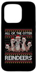 Coque pour iPhone 15 Pro All Of The Otter Pull de Noël avec motif de loutre