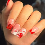 French False Nails Love Heart Nail Tips Fashion Press on Nails  Women Girls