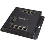 StarTech Industrial 8 Port Gigabit Ethernet Switch - Hardened Compact Layer/L2 Managed Network LAN/RJ45 Switch Mountable -40C to +75C (IES81GW) -