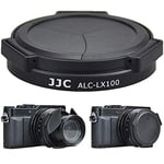 JJC Ouverture et Fermeture Automatique Bouchon d'objectif pour Panasonic DC-LX100II Lumix DMC-LX100 et Leica D-LUX (Typ 109) D-LUX 7, D-Lux 8 Remplace DMW-LFAC1 - Noir