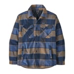 Patagonia Men's Lw Insulated Fjord Flannel Shirt William: Smolder Blue, L