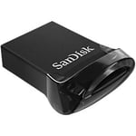 SanDisk Ultra Fit Flash Drive 32 GB USB Type-A Black Pack of 3