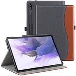Case for Samsung Galaxy Tab S8+ Plus/S7 FE,Premium PU Leather