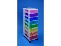 Really Useful Box Storage Tower 8 x 7 Litre Rainbow Drawers - New + 24h Del