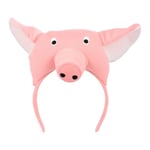 Boland - Serre-tête en peluche cochon, tiare pour déguisements de carnaval, fête à thème, Halloween ou carnaval, déguisement d'animal