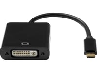 Adapter Av Proxtend Proxtend Usb-C (M) To Dvi-I 24+5 (F) Adapter, Black 10Cm