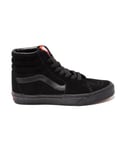 Vans Childrens Unisex Sk8-hi Trainers - Black Suede - Size UK 4