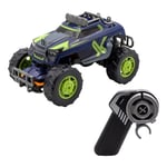 Silverlit-EXOST-Build2drive-Voiture à Construire Mighty Monster-2.4Ghz – Bleu marine-15 cm, 20703, Vert ET Noir