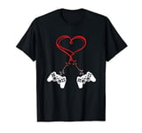 Video Gamer Valentines Day Gift Love Gaming Heart Controller T-Shirt