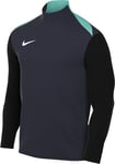 Nike FD7667-453 Dri-FIT Academy Pro 24 Drill Top K Sweatshirt Men's Obsidian/Black/Hyper Turq/White Size 2XL