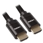 REYTID 8K Ultra High Speed 48Gps HDMI Braided Cable with Ethernet - 5m - Black Lead - 8K@60HZ 4K@120HZ 7680p - UHD AALM eARC Low EMI - Compatible with Xbox, PS4, Apple TV, Samsung QLED, Dolby