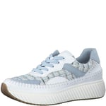 MARCO TOZZI Basket by Guido Maria Kretschmer 2-23733-42 Femme, Blanc Lt Bleu, 36 EU