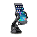 Car Phone Mount Holder for Car with 1-button Release - Mobile iPhone Samsung GPS