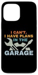 Coque pour iPhone 13 Pro Max I Can't I Have Plans In The Garage Mechanic Car Amateur