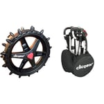 Roues Clicgear 3.5/4.0 Hedgehog, Paquet de 3 + Couvre-Roues Clicgear Longridge CGWC01 Clicgear pour Chariot de Golf, Noirs, grands