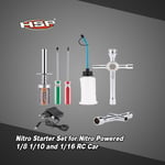 Original HSP 80141 Nitro Starter Kit Glow Plug Igniter Charger Tools Fuel Bottle for HSP RedCat Nitro Powered 1/8 1/10 RC Car