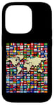 iPhone 14 Pro 252 Flags,World Flags,World map with flags. Case