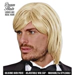 WIDMANN K9226 - Perruque Dream Hair Adam, Homme Adulte, années 70, Carnaval, fêtes à thème, Couleur Blond