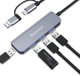 Hub Usb 3.0 À 4 Ports, Hub De Données Usb Portable Ultra-Mince, Répartiteur Usb Pour Macbook, Mac Pro, Mac Mini, Imac, Surface Pro, Laptop, Pc, Flash Drive, Mobile Hdd