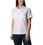 Columbia Women's Silver Ridge Utility Short Sleeve Shirt, Short Sleeve Shirt, White, XS