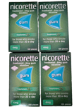 Nicorette 4mg Gum Freshmint Flavour 105 X 4 Packs exp 01/27