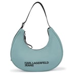 KARL LAGERFELD JEANS Essential Nylon Moon Bag, Femmes, Granite Vert