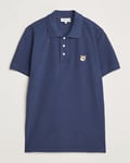 Maison Kitsuné Fox Head Polo Ink Blue