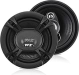 Pyle Haut Parleur Voiture 3 Voies - 240W 13 cm Triaxial Audio Pro Puissant - Haut-Parleur Composant Universel de Remplacement Rapide Compatible Portière/Panneau Latéral Véhicule PL513BK (Paire), Noir