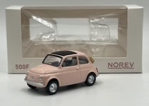 FIAT 500 F Rose 1965 1/43 Norev Neuf Boite Carton