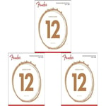 Fender Phosphor Bronze Acoustic Guitar Strings Ball 60-L End Light - 12-53 (Pack of 3)