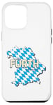 Coque pour iPhone 12 Pro Max Fürth Souvenir Carte Rétro Ville Bavière Allemagne