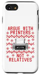 iPhone SE (2020) / 7 / 8 Ugly Christmas Printer, IT Technician, Computer Office Funny Case