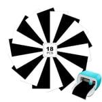 Lot De 18 Rouleaux De Vinyle Smart Iron On For Cricut Joy - 30,5 X 13,5 Cm - Noir + Blanc - Vinyle Htv - Pour Traceur - Film De Traceur Autocollant En Polyuréthane - Pour Traceur Textile - Pour