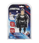 STRETCH MINI DC SUPERMAN IN BLACK SUIT ACTION FIGURE STRETCH AND SQUISHY TOY NEW