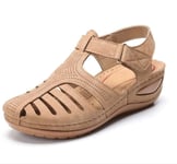 JJZZ Dames Retro Sandal Carline Cave Chaussure Non-Slip Large Taille Rond Toe Toge Talon Casual Casual Confortable Sandal Ajustable Taille 35-44,C,41