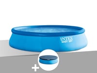 Kit piscine autoportée Intex Easy Set 4,57 x 1,07 m + Bâche de protection