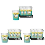 Pot Noodle Sweet & Sour Standard Pot instant vegan* snack quick to make noodles, 12 x 90g (Pack of 3)