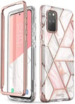 i-Blason Cosmo Series Case for Samsung Galaxy S20+ Plus 5G (2020 Release), Stylish Glitter Protective Bumper Case Without Built-in Screen Protector (Marble) - 6.7 inches