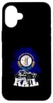 Coque pour iPhone 16 Plus Rampe de sable pour cheval avec drapeau du Kentucky