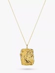 Deborah Blyth Hera Square Pendant Necklace, Gold